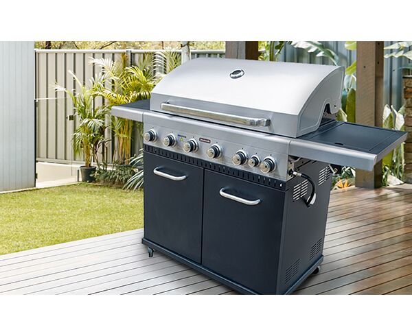 Jumbuck 4 Burner Hooded Stardom BBQ with Side Burner